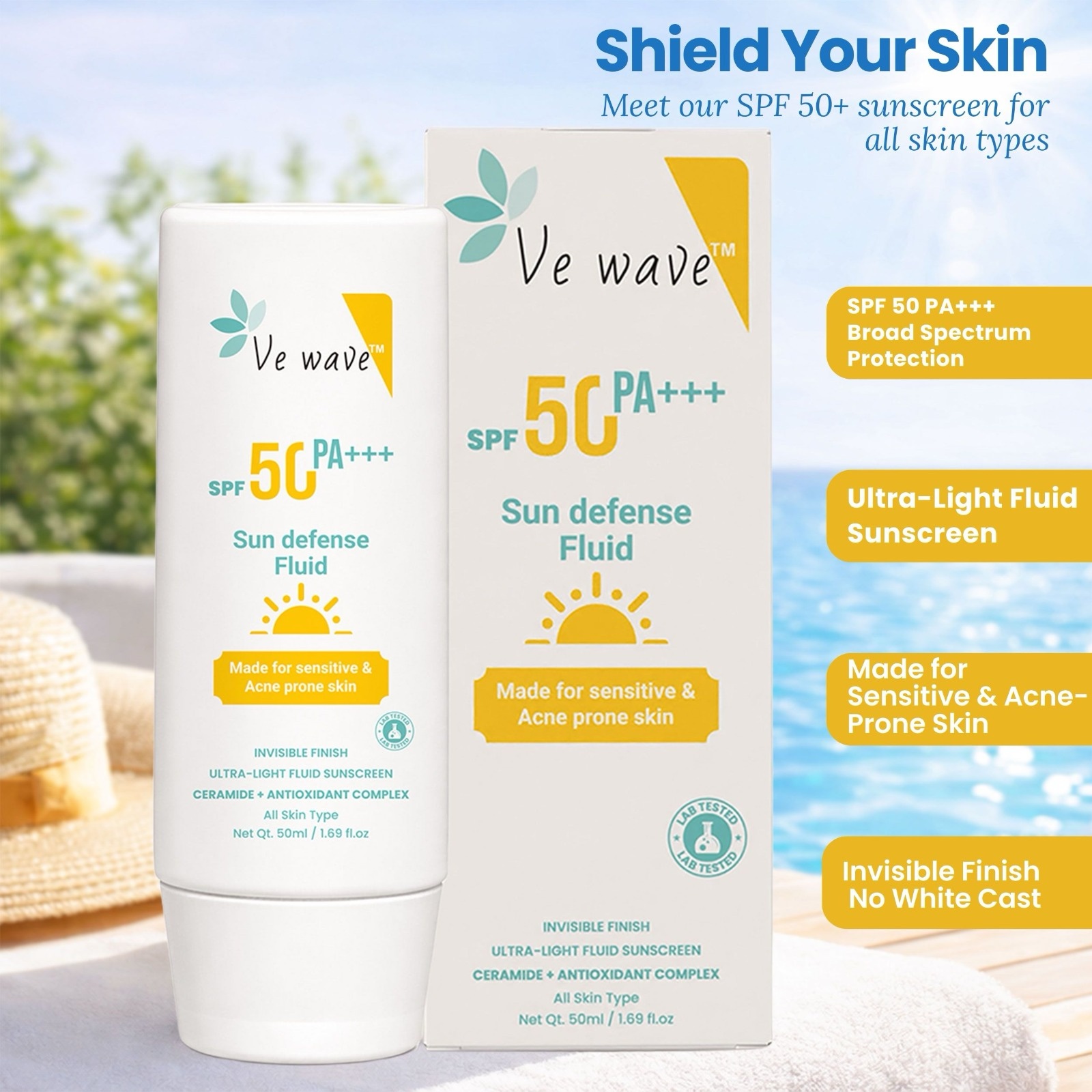 Second image of Ve wave Sun Defense  Fluid SPF 50 PA +++