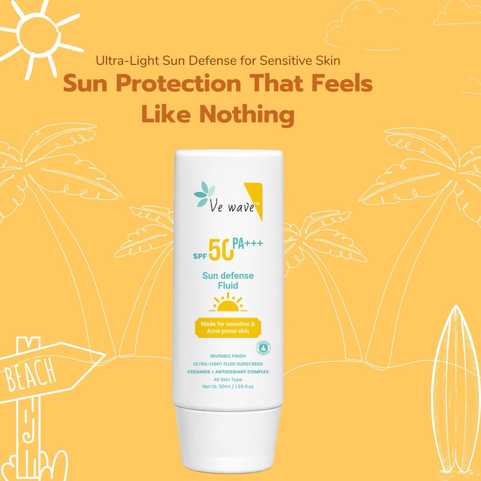 Ve wave Sun Defense  Fluid SPF 50 PA +++